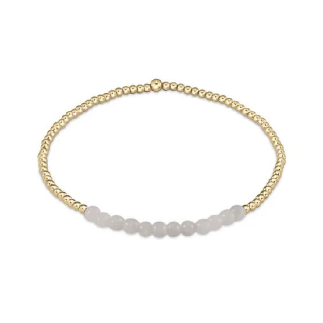 enewton Gold Bliss 2mm Bead Bracelet-Moonstone