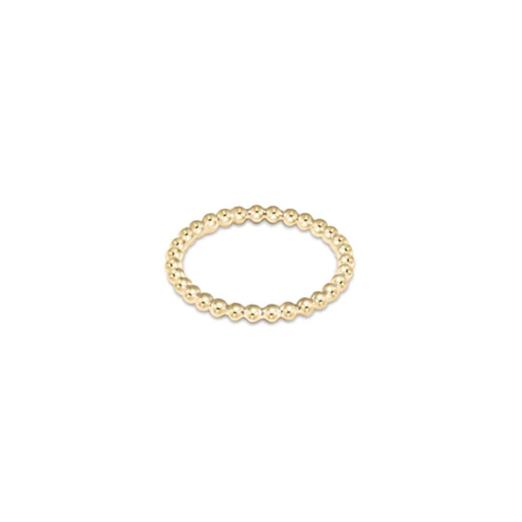enewton Classic Gold 2mm Bead Ring Size 8
