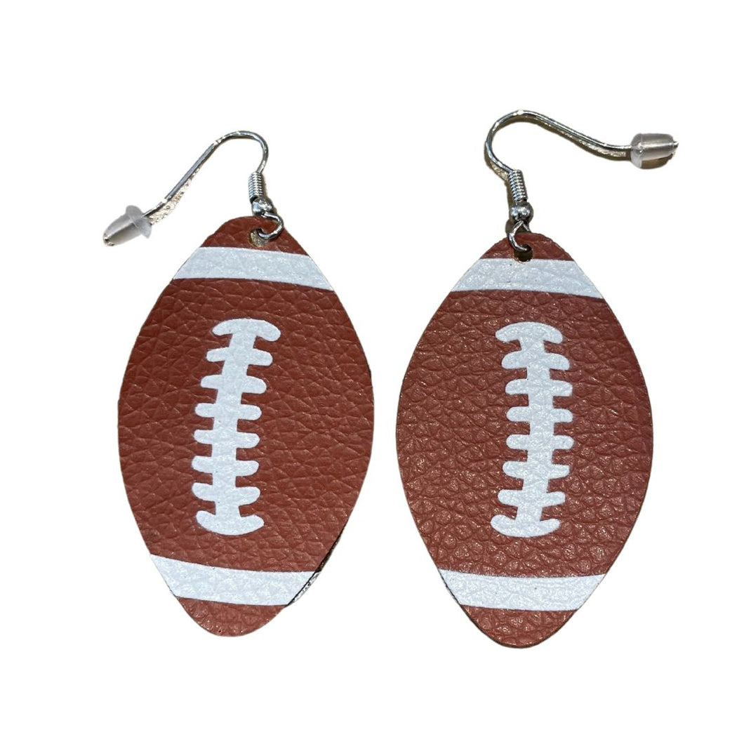 Football Leather Earrings