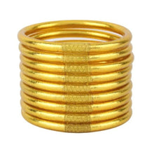 Load image into Gallery viewer, Budhagirl Gold All Weather Bangles, Set of 9 LARGE
