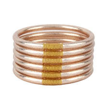 Load image into Gallery viewer, Budhagirl Champagne Gold All Weather Bangles, Set of 6 MEDIUM
