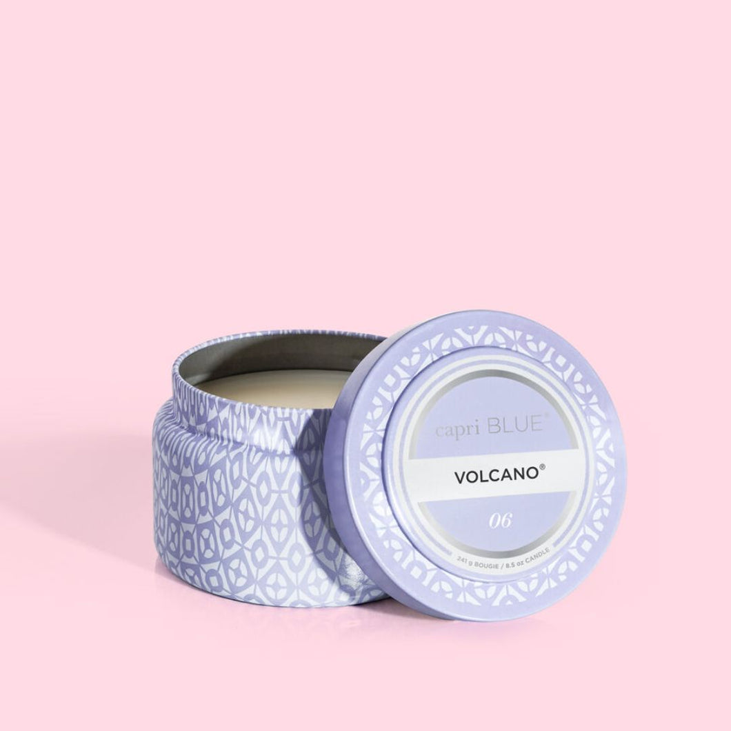 Capri Blue Volcano Digital Lavender Printed Travel Tin, 8.5 oz