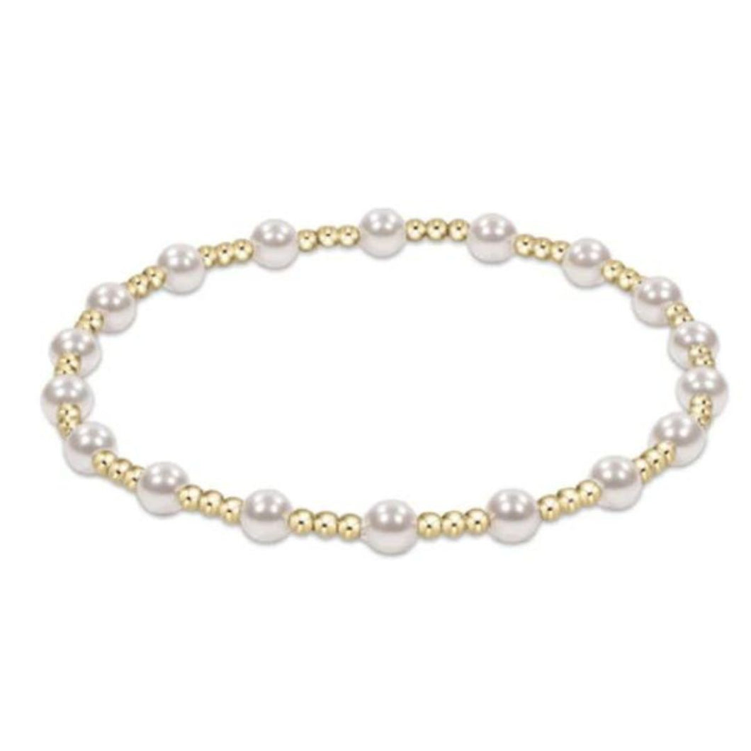 enewton Classic Sincerity Pattern 4mm Pearl Bracelet