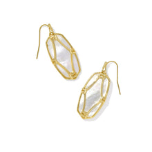 Load image into Gallery viewer, Kendra Scott Elle Lattice Drop Earing Ivory
