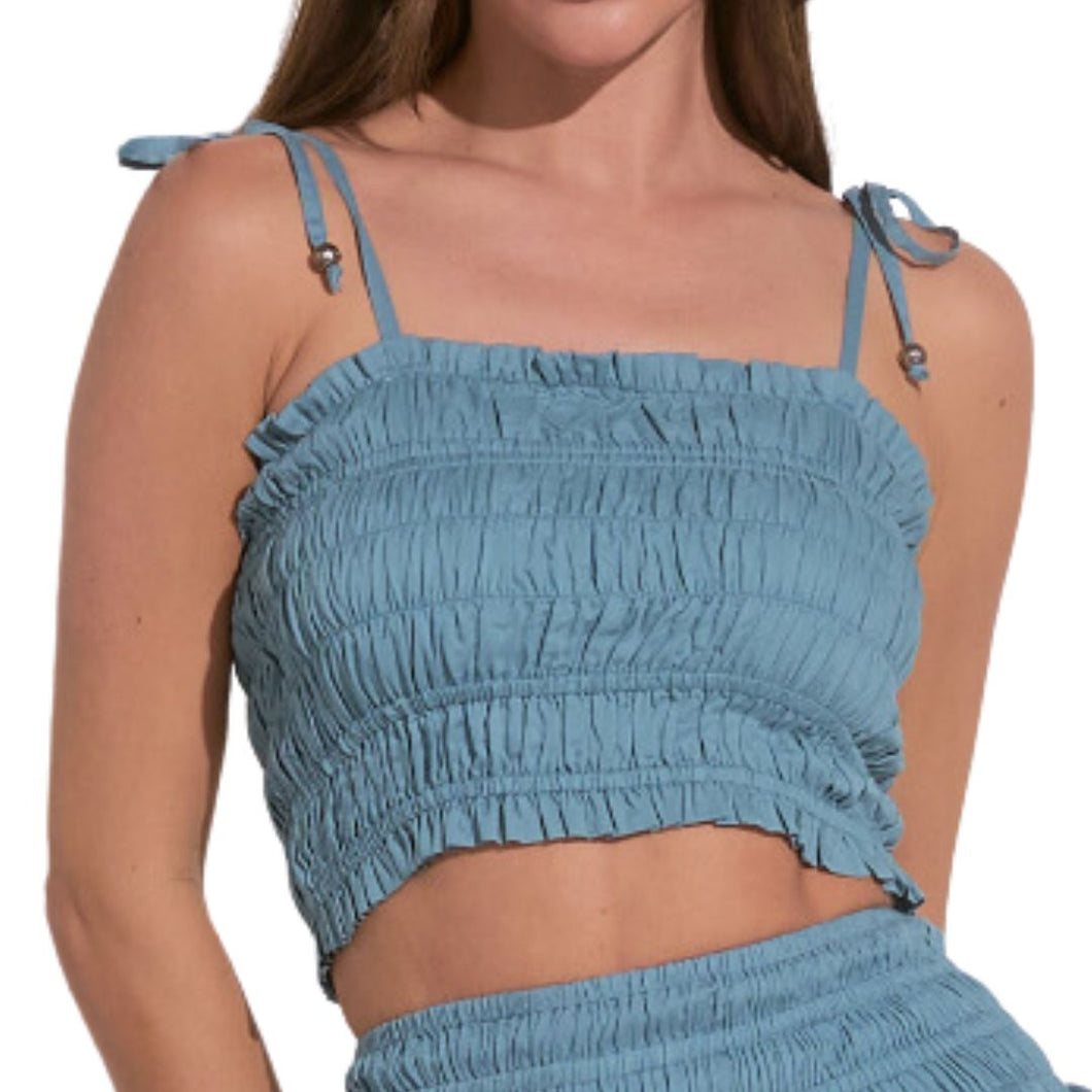 Smocked Crop Top