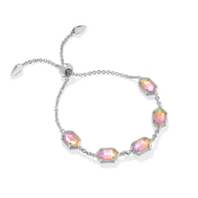 Load image into Gallery viewer, Hallie Delicate Chain Bracelet Sunrise Watercolor Illusion
