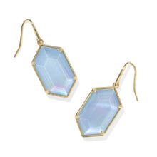 Load image into Gallery viewer, Hallie Drop Earrings Sky Blue Mother of Pearl
