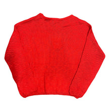 Load image into Gallery viewer, Red&amp;Pink Heart Sheer Sweater Top
