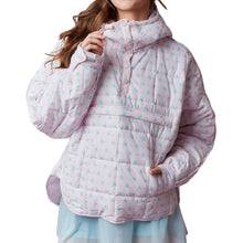 Load image into Gallery viewer, Flower &amp; Bow Print Puffer Pulloover Jacket
