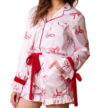 Load image into Gallery viewer, Satin Bows Pajama Set
