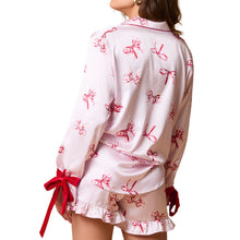 Load image into Gallery viewer, Satin Bows Pajama Set
