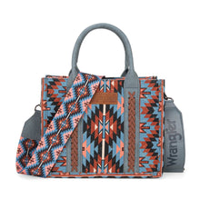 Load image into Gallery viewer, Wrangler Southwestern Pattern Dual Sided Print Tote-Crossbody
