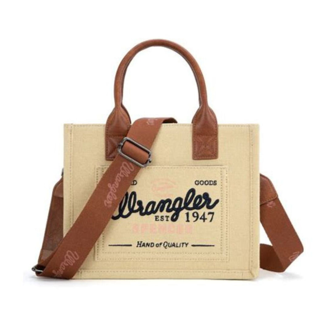 Wrangler Vintage Canvas Tote-Tan