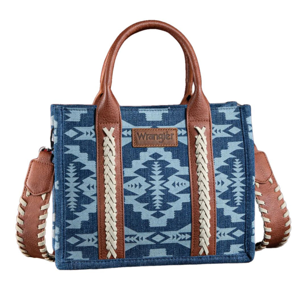 Wrangler Southwestern Print Small Canvas Tote-Crossbody