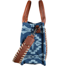 Load image into Gallery viewer, Wrangler Southwestern Print Small Canvas Tote-Crossbody
