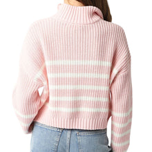 Load image into Gallery viewer, Olivaceous Stripe Quarter Zip Sweater
