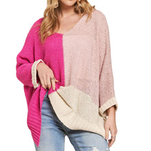 Load image into Gallery viewer, Adora Colorblock Lightweight Sweater
