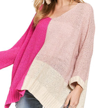 Load image into Gallery viewer, Adora Colorblock Lightweight Sweater
