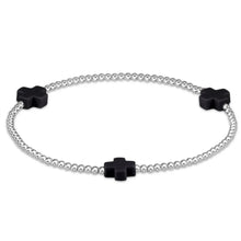 Load image into Gallery viewer, enewton Signature Cross Onyx 3mm Bead Bracelet

