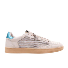 Load image into Gallery viewer, Roma Silver Woven Teal Sneaker
