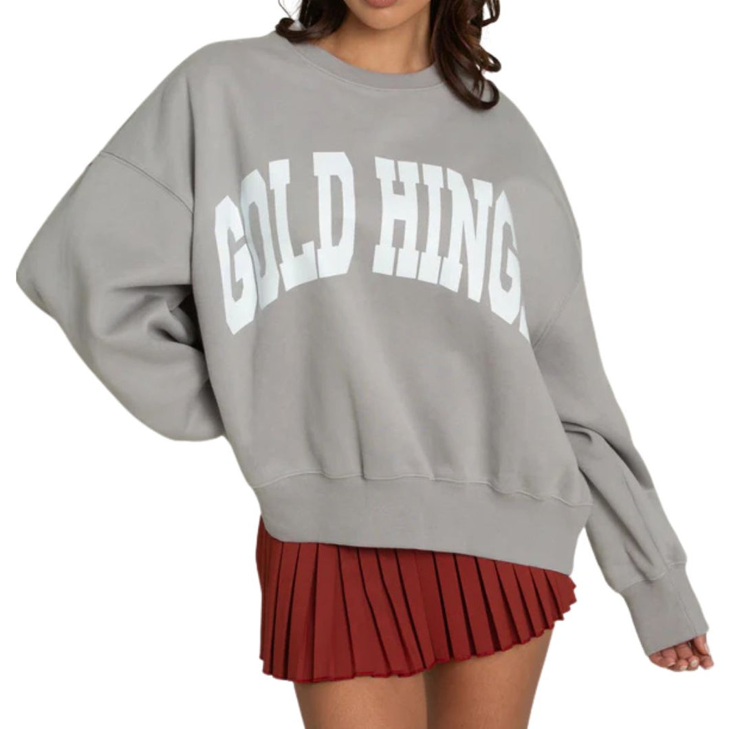 Gold Hinge Light Gray Wide Arm Sweatshirt