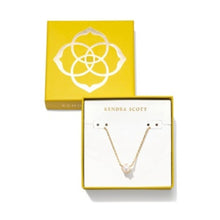 Load image into Gallery viewer, Kendra Scott Boxed Ashton Pearl Pendant Necklace Gold White Pearl
