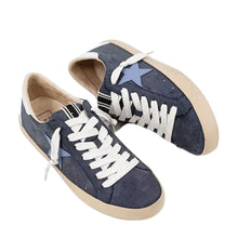 Load image into Gallery viewer, Shushop Paula Blue Suede Sneaker
