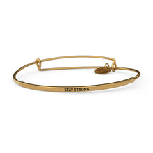 Load image into Gallery viewer, &amp;LIVY Stay Strong Bangle-Antique Gold
