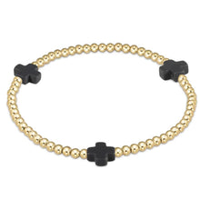 Load image into Gallery viewer, enewton Signature Cross Gold Pattern 3mm Bead Bracelet
