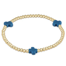 Load image into Gallery viewer, enewton Signature Cross Gold Pattern 3mm Bead Bracelet
