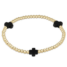 Load image into Gallery viewer, enewton Signature Cross Gold Pattern 3mm Bead Bracelet
