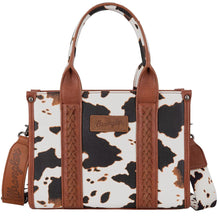 Load image into Gallery viewer, Wrangler Allover Cow Print Cross Body Mini Tote
