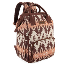 Load image into Gallery viewer, Wrangler Aztec Printed Callie Backpack-Brown
