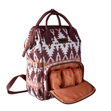 Load image into Gallery viewer, Wrangler Aztec Printed Callie Backpack-Brown
