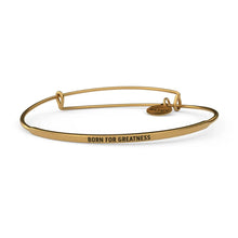 Load image into Gallery viewer, &amp;LIVY Born For Greatness Bangle-Antique Gold
