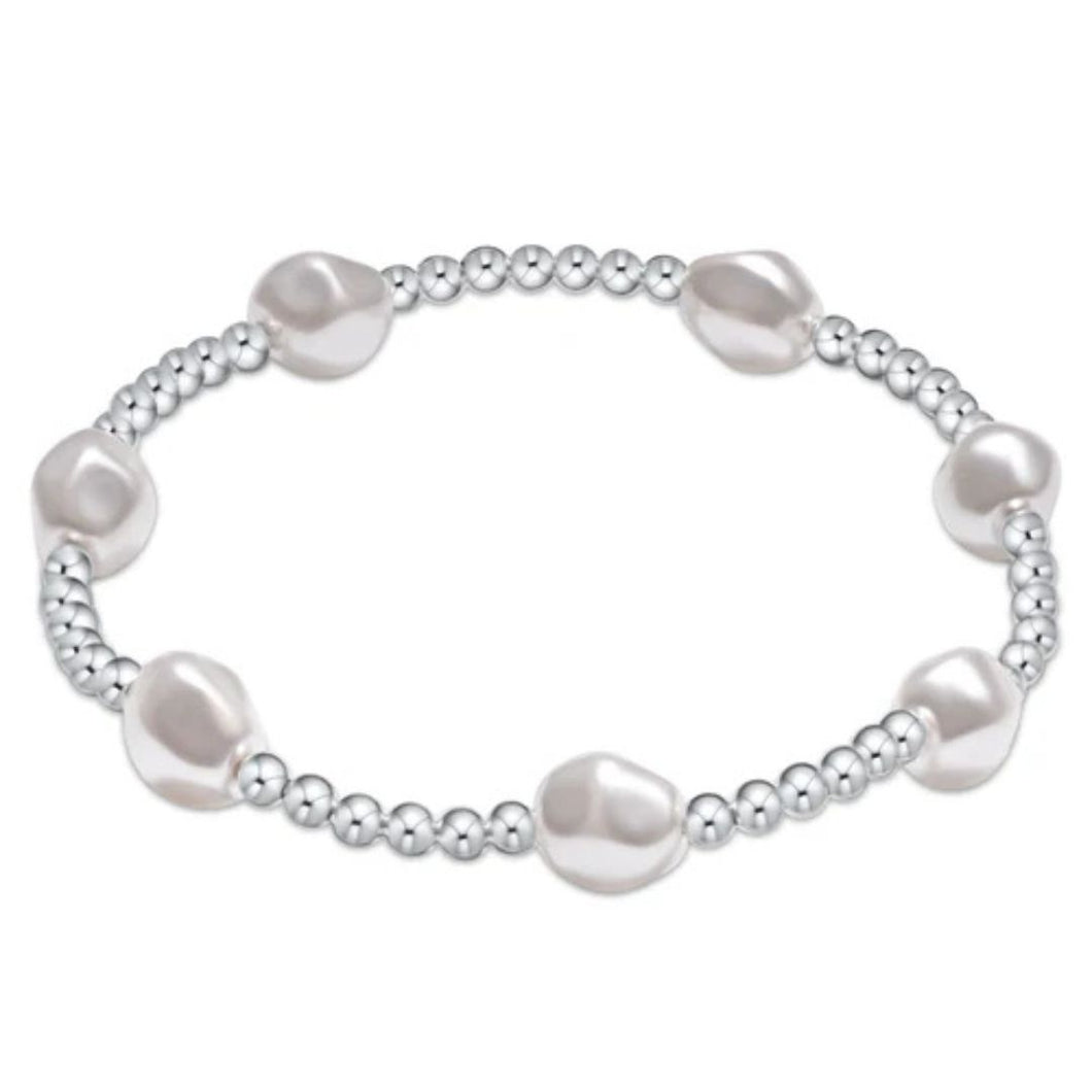 enewton Admire Sterling 3mm Bead Bracelet-Pearl