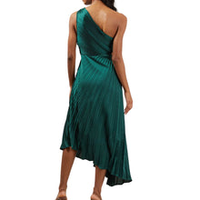 Load image into Gallery viewer, Pleated One Shoulder Maxi Dress
