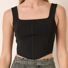 Load image into Gallery viewer, Corset Detail Tank Top

