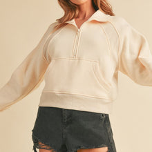 Load image into Gallery viewer, Dove Funnel Neck Half Zip Pullover
