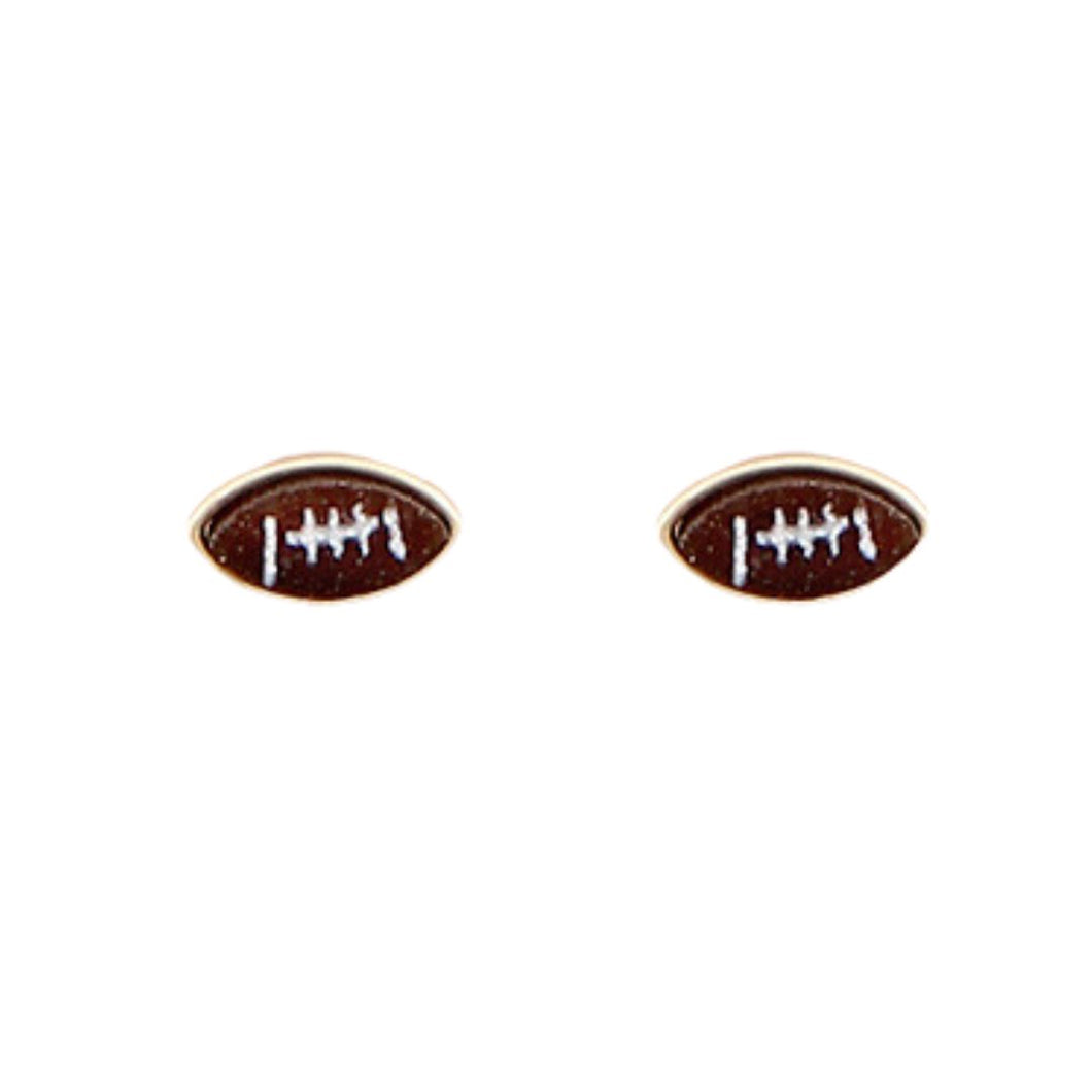 Football Druzy Studs